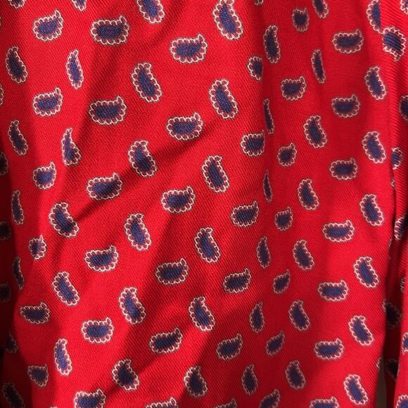 Vintage Celeste Red and Purple Paisley Shirt - Size M (see measurements) - Picture 3 of 6